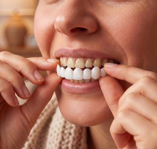 Étape 2 : mordre doucement pour mouler WellaSmile